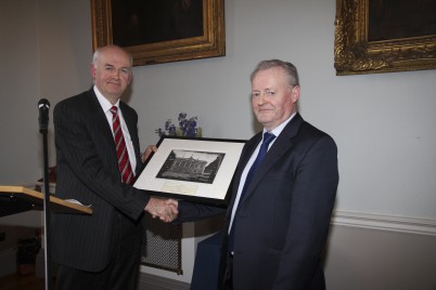 On Friday, 12th April, a Festschrift and retirement reception took place to mark the retirement of Professor Kevin B. Nolan and to recognise his outstanding contribution as Head of the Department of Pharmaceutical and Medicinal Chemistry and the Foundation Head of the School of Postgraduate Studies. Pictured (l-r) is Professor Cathal Kelly, CEO/ Registrar and Professor Kevin Nolan.