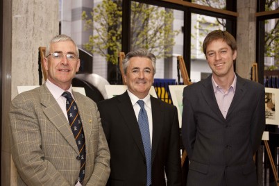 Pictured (l-r) are Mr. Dermot O'Flynn, Institute of Leadership; Professor Ciaran O'Boyle, Institute of Leadership; and Mr. Eric O'Flynn, RCSI/ COSECSA Collaboration Programme