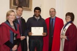 Pictured (l-r) is Prof Celine Marmion, Vice-Dean of the Faculty of Medicine and Health Sciences, RCSI & Director of the RCSI/IT Tralee IMCP; Mr Philip Curtis, Head of Admissions, RCSI; Ayedh Alhajri, IMCP student; Dr Michael Hall, IT Tralee Registrar & IMCP Academic Director; and Prof Hannah McGee, Dean of the Faculty of Medicine and Health Sciences, RCSI  